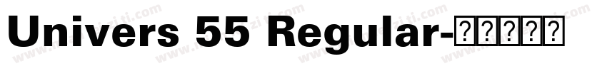 Univers 55 Regular字体转换